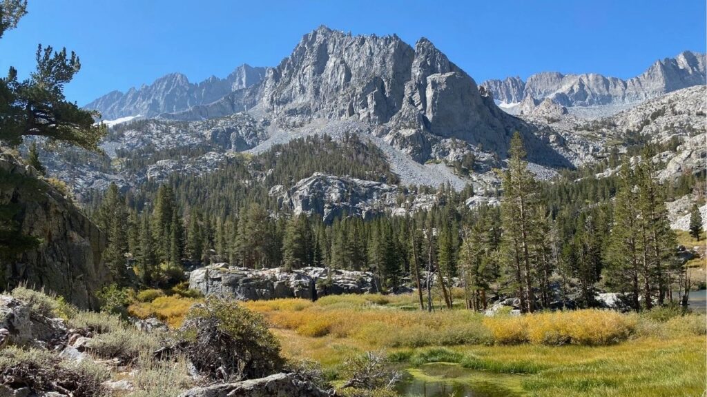 Photo of Temple Crag in the eastern Sierra high country taken by one of the volunteers with CLMRG during Wednesday’s, Oct. 1, 2025, search. (Kern County SO)