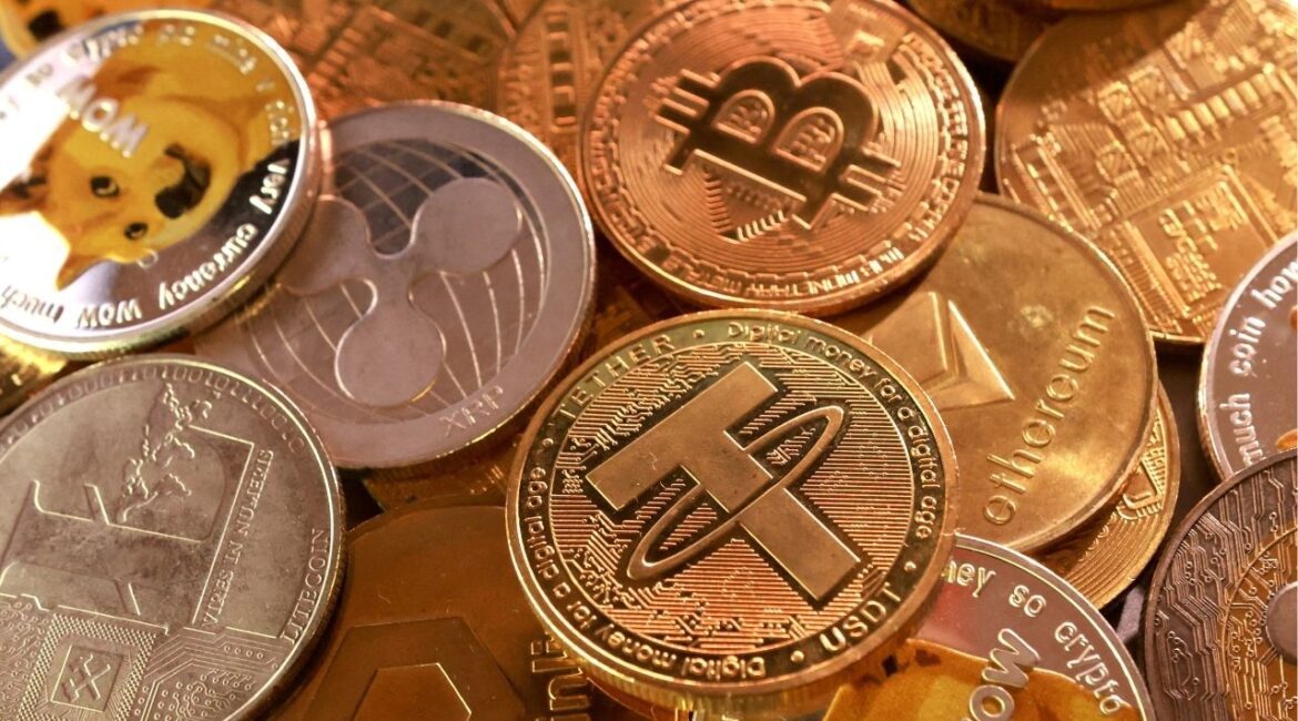 Representation of cryptocurrencies are seen in this illustration taken September 10, 2025. (Reuters File)