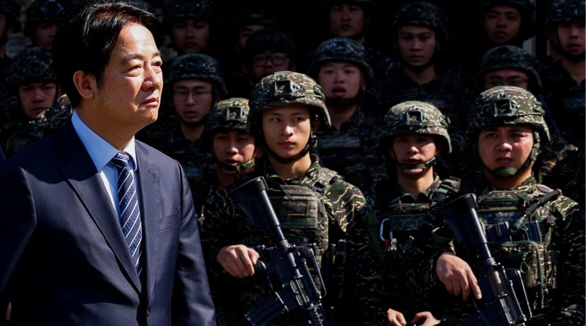 Taiwan's President Lai Ching-te pays a visit to Songshan airbase in Taipei, Taiwan March 21, 2025. (Reuters/Ann Wang)
