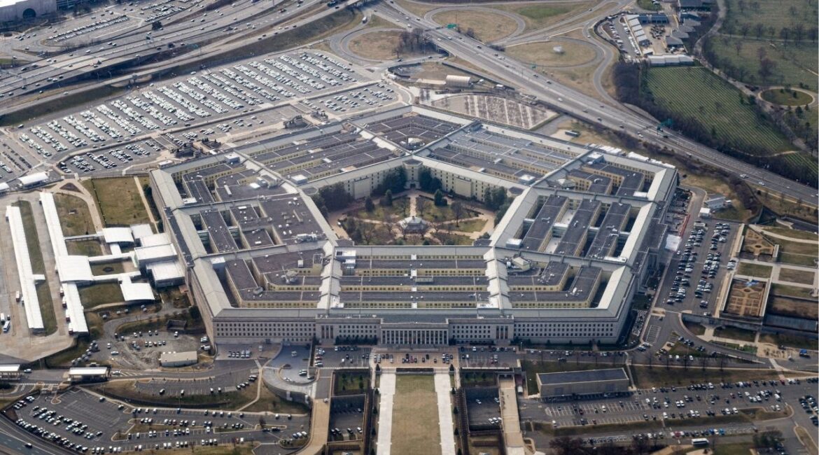 The Pentagon is seen from the air in Washington, D.C., U.S., March 3, 2022. (Reuters File)
