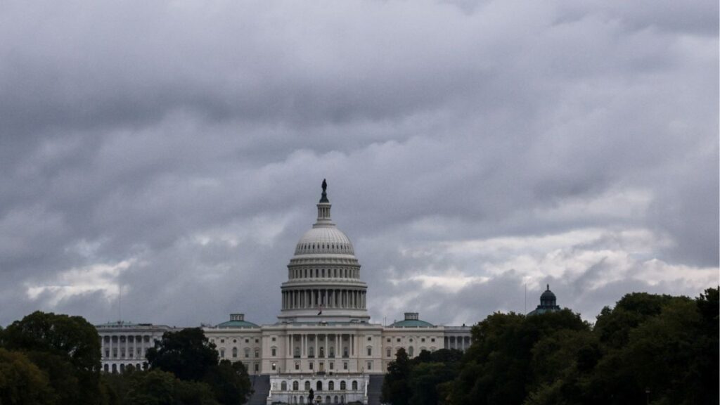 U.S. Capitol building during the continuing partial federal government shutdown on Capitol Hill in Washington, D.C., U.S., October 8, 2025. (Reuters/Jonathan Ernst)