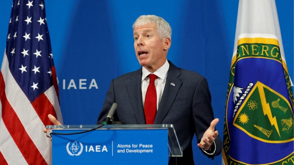U.S. Energy Secretary Chris Wright holds a press conference on the sidelines of the International Atomic Energy Agency (IAEA) General Conference in Vienna, Austria, September 15, 2025. (Reuters File)
