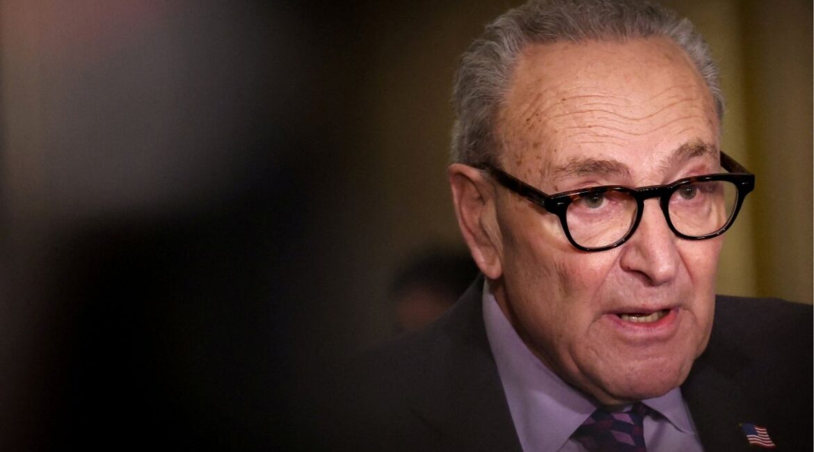 U.S. Senate Minority Leader Chuck Schumer (D-NY) speaks as Senate Democratic leaders hold a press conference following their weekly policy lunch, amid the continuing U.S. government shutdown, on Capitol Hill in Washington, D.C., U.S., October 28, 2025. (Reuters/Kylie Cooper)