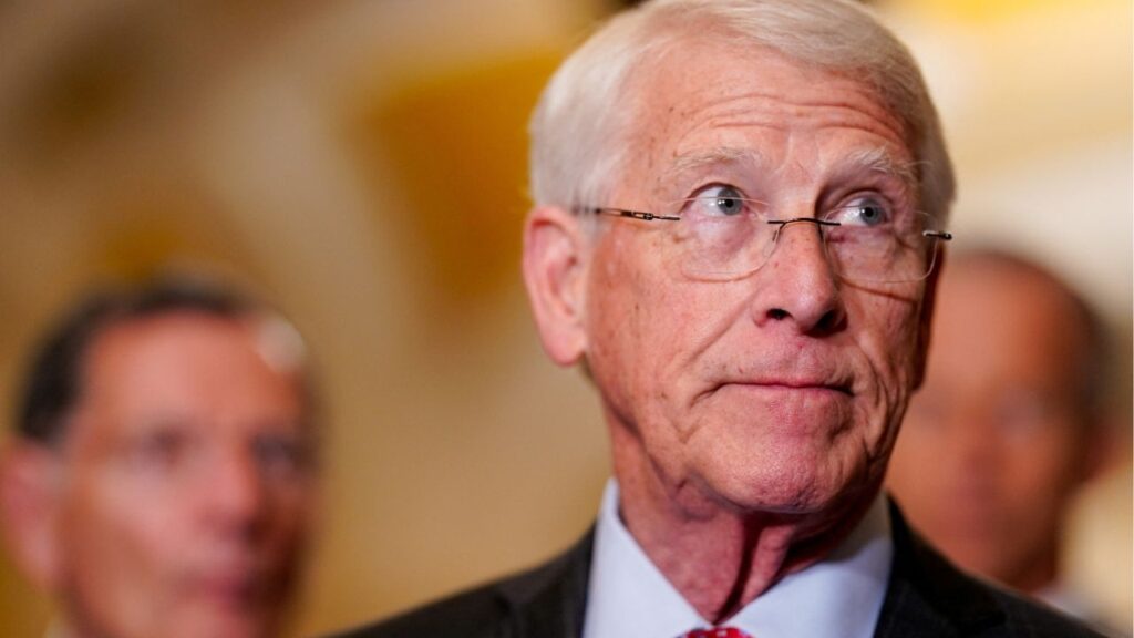 U.S. Senator Roger Wicker (R-MS) attends a press conference following the U.S. Senate Republicans' weekly policy luncheon on Capitol Hill in Washington, D.C., U.S., June 10, 2025. (Reuters/Kent Nishimura)