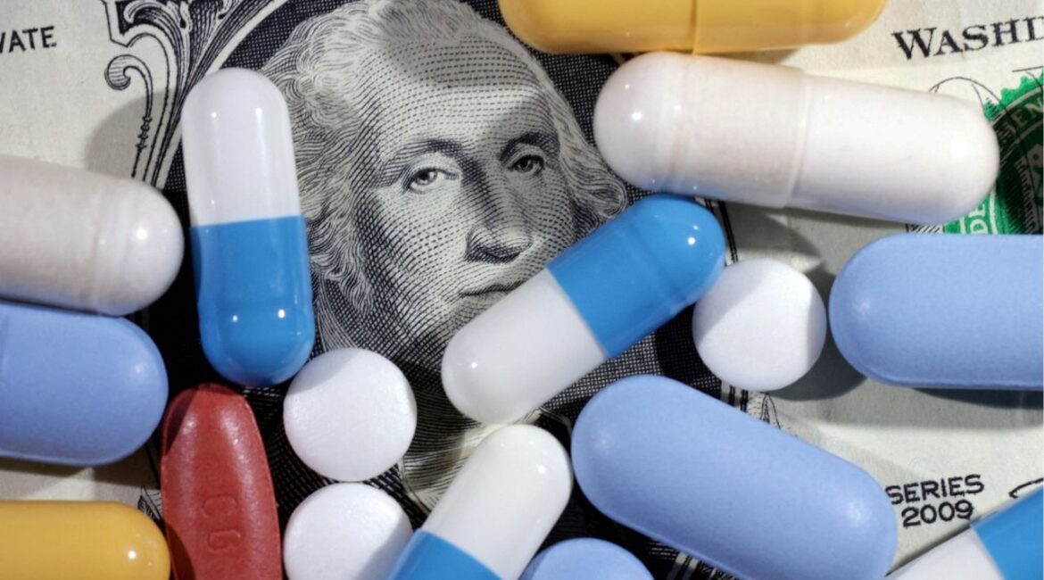 U.S. dollar banknote and medicines are seen in this illustration taken, June 27, 2024. (Reuters File)