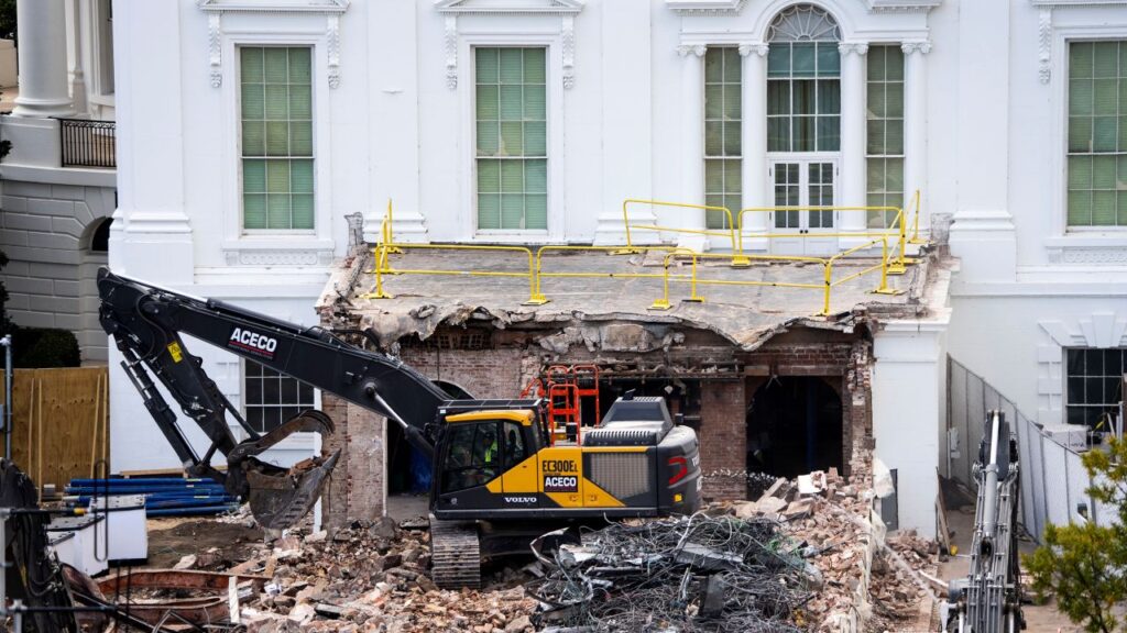 East Wing Demolition at White House
