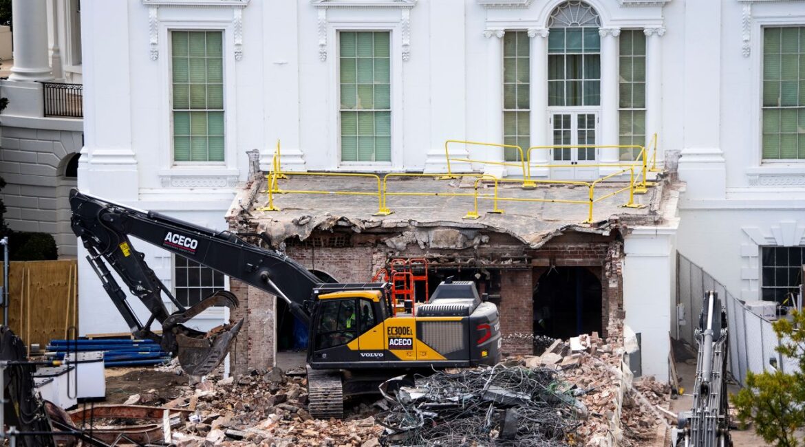 East Wing Demolition at White House
