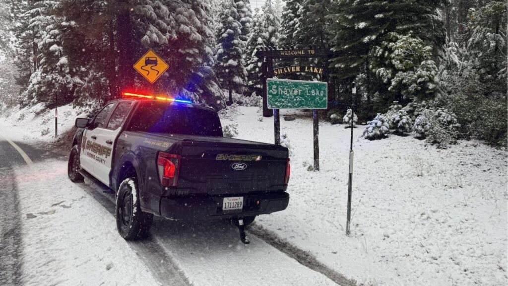 Shaver Lake Snow, Oct. 14, 2025