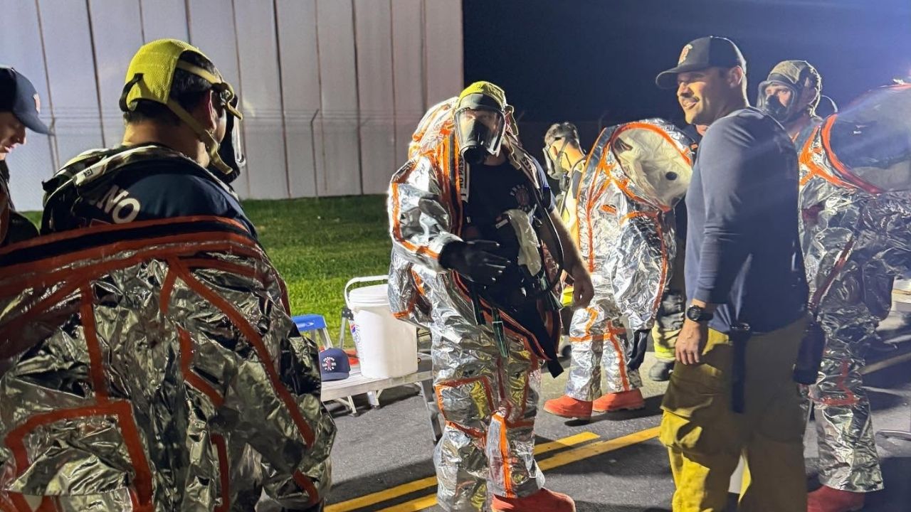A 16-hour hazmat incident in Del Rey was safely contained Monday, Nov. 10, 2025, night, with no evacuations or injuries reported. (CalFire)