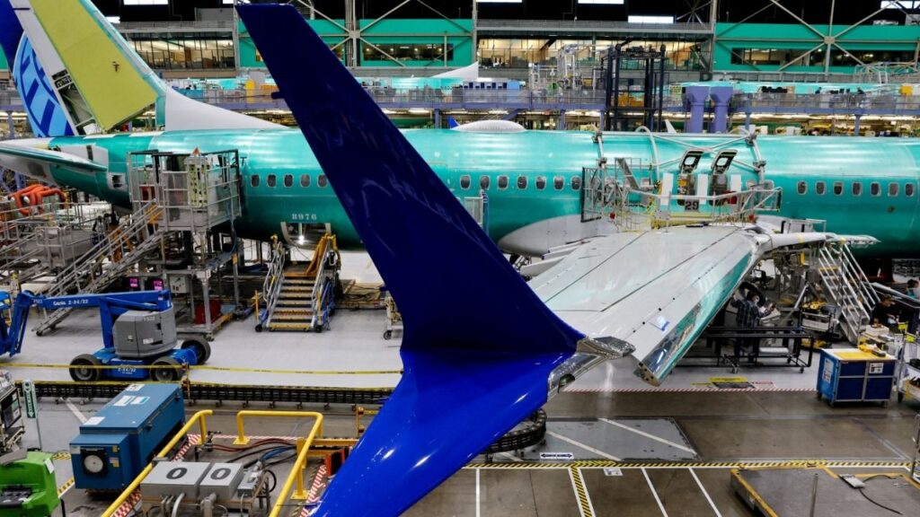 A Boeing 737 MAX aircraft is assembled at the company's plant in Renton, Washington, U.S. June 25, 2024. (Reuters File)