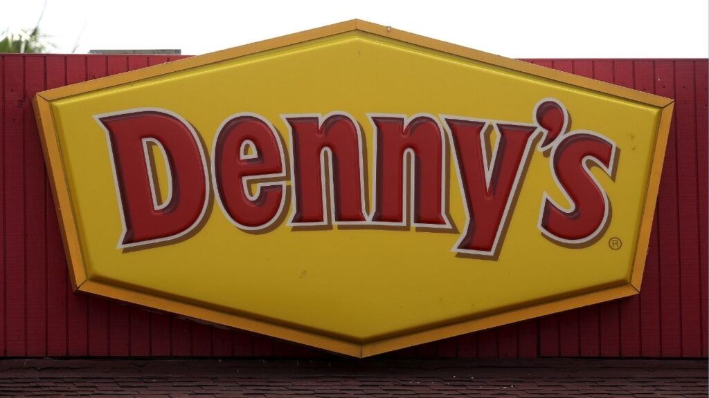 A Denny's restaurant logo is pictured on a building in North Miami, Florida March 19, 2016. (Reuters/Carlo Allegri)