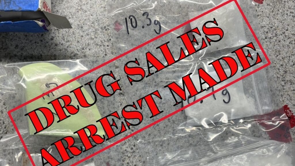 A Madera man was arrested Tuesday, Nov. 11, 2025, night after police said he tried to destroy a taped box containing 83 grams of methamphetamine during a search at a gas station. (Madera PD)