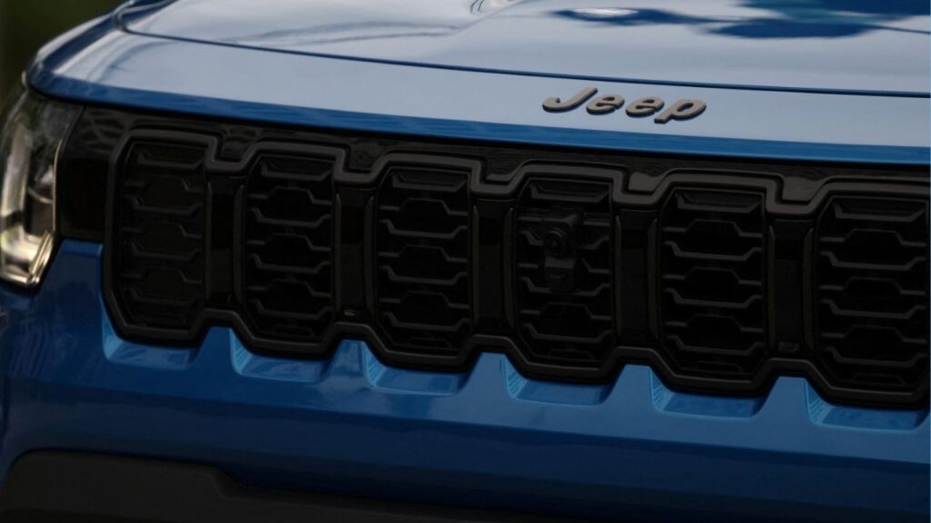 A detail of the all-new 2026 Jeep Cherokee during its reveal event in the Brooklyn borough of New York City, U.S., August 21, 2025. (Reuters/Shannon Stapleton)
