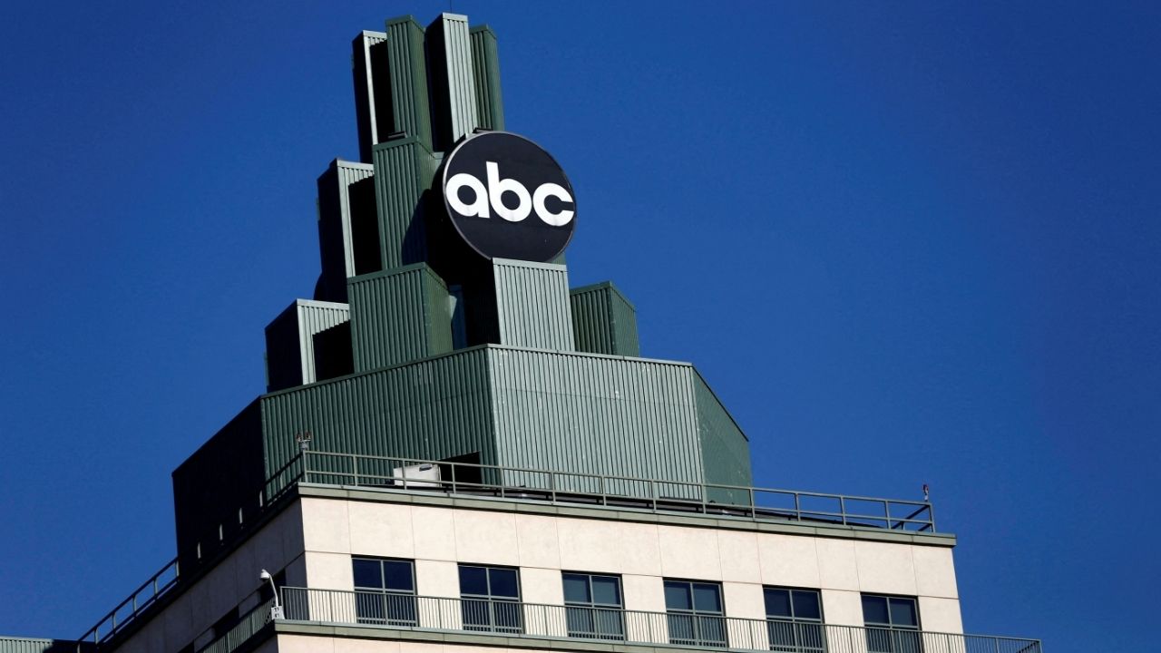 A logo for ABC is pictured atop a building in Burbank, California February 5, 2014. (Reuters File)