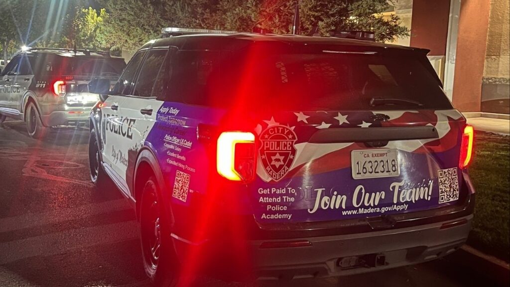 A man was shot and injured Saturday, Nov. 8, 2025, in the parking lot of a Madera supermarket, police said. (Madera PD)