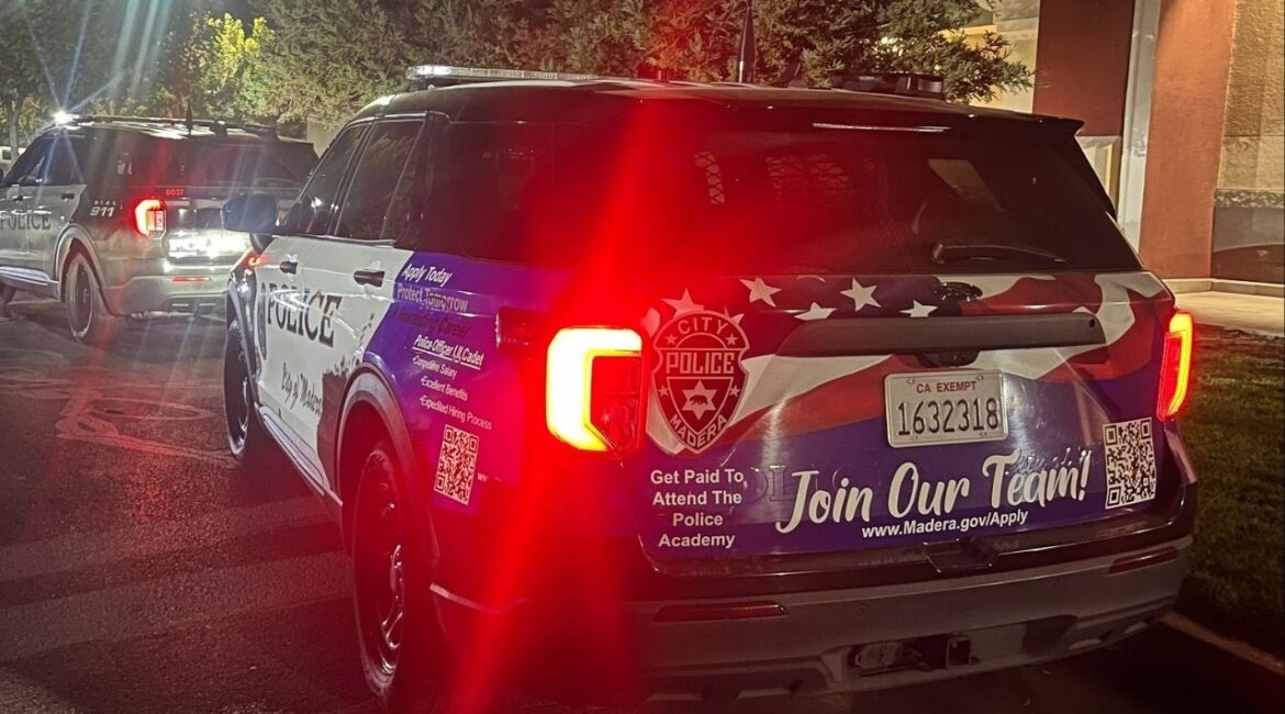 A man was shot and injured Saturday, Nov. 8, 2025, in the parking lot of a Madera supermarket, police said. (Madera PD)