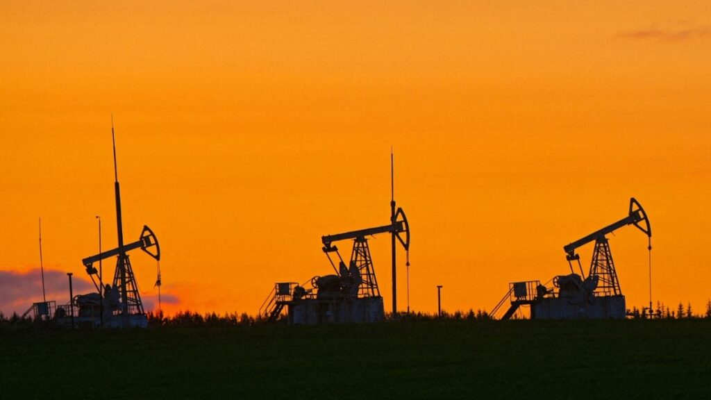 A view shows oil pump jacks outside Almetyevsk in the Republic of Tatarstan, Russia June 4, 2023. (Reuters File)