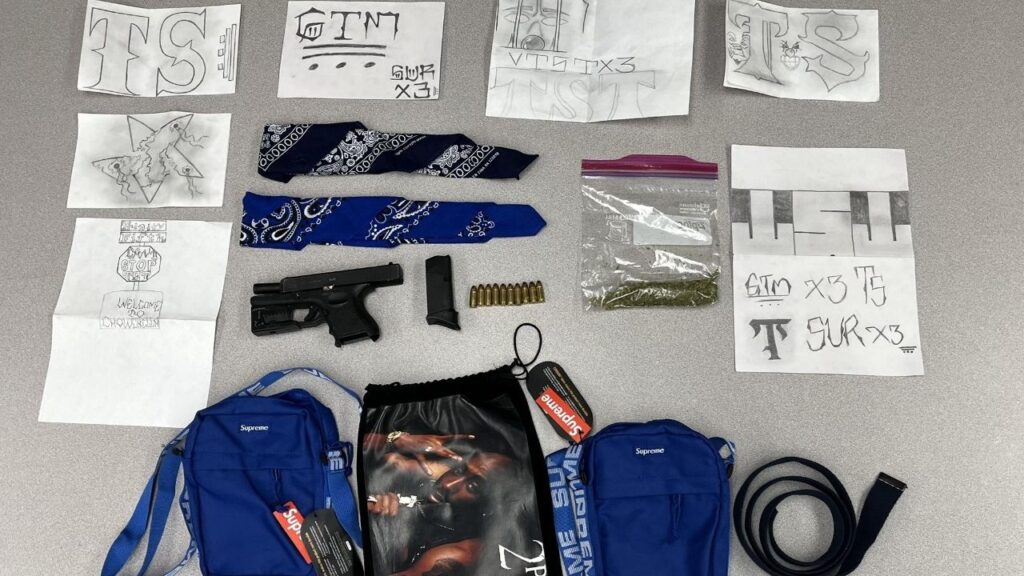 Chowchilla police arrested two people and recovered a stolen gun during search warrants tied to a Nov. 4, 2025, shooting. (Chowchilla PD)