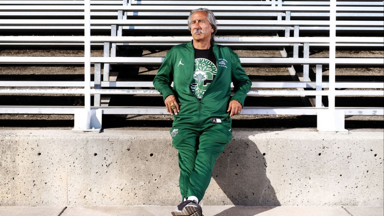 Coach John Beam of Season 5's “Last Chance U,” in Oakland, Calif. on July 22, 2020. Beam, a mainstay of the football coaching ranks in the East Bay who was profiled in the Netflix series “Last Chance U,” was gravely wounded on Thursday, Nov. 12, 2025, in a shooting at Laney College in Oakland, Calif., according to Ken Houston, a city councilman. (Michelle Mishina-Kunz/The New York Times)