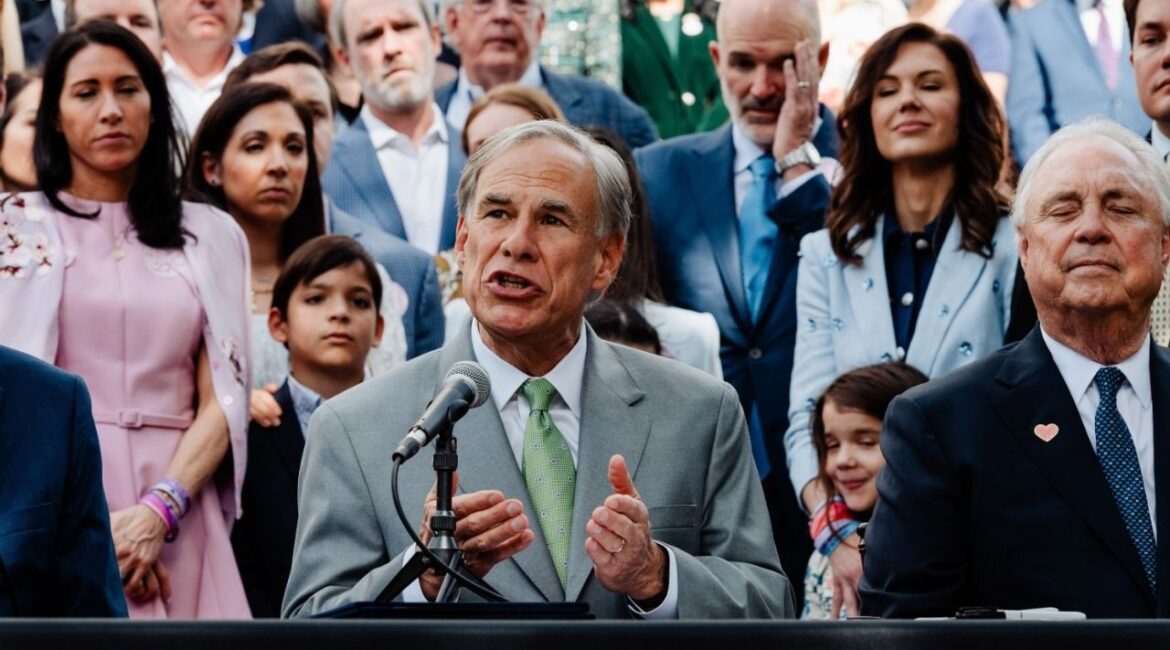 Families of the victims of the July 4, 2025, catastrophic flash flood at Camp Mystic and other locations in Kerr County watch as Gov. Greg Abbott prepares to sign summer camp safety laws that proponents say would have prevented many of the deaths in the camps and campgrounds that line the Guadalupe River, in Austin, Texas, Sept. 5, 2025. Abbott formally declared on Tuesday, Nov. 18, 2025, that one of the nation’s largest Muslim advocacy and civil rights groups is a foreign terrorist organization, saying the move will prohibit the organization from acquiring land in Texas and authorize the state attorney general “to sue to shut them down” in Texas. (Carter Johnston/The New York Times)