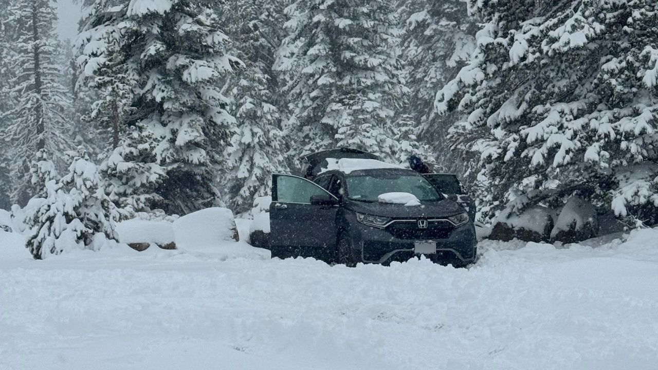 Four people stranded in snow at Shaver Lake Sunday, Nov. 16, 2025, were rescued by Fresno County search and rescue volunteers. (Fresno County SO)