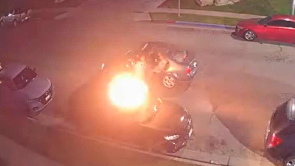 Fresno fire officials are asking the public to help identify two women suspected of starting a vehicle fire early Oct. 28 on East Balch Avenue. (Fresno FD)