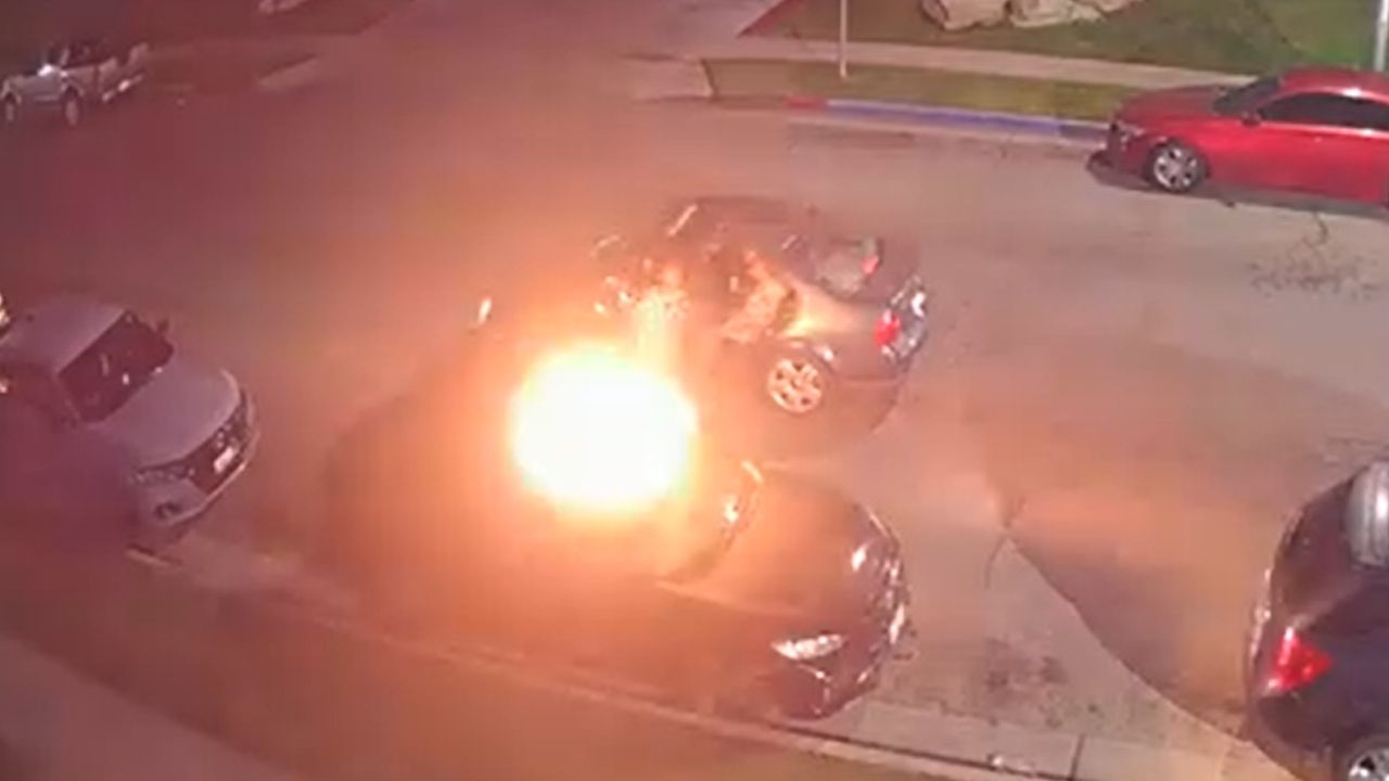 Fresno fire officials are asking the public to help identify two women suspected of starting a vehicle fire early Oct. 28 on East Balch Avenue. (Fresno FD)