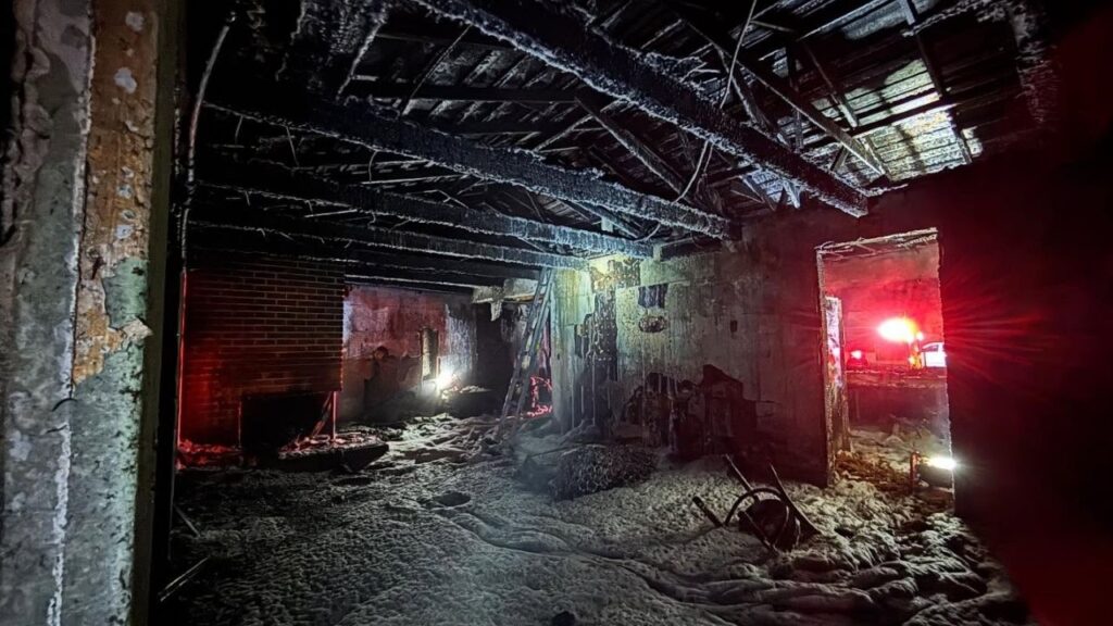 Fresno firefighters battled a second house fire in less than 24 hours on the 1800 block of West Harvard Avenue Tuesday, Nov. 18, 2025, with no injuries reported. (Fresno FD)