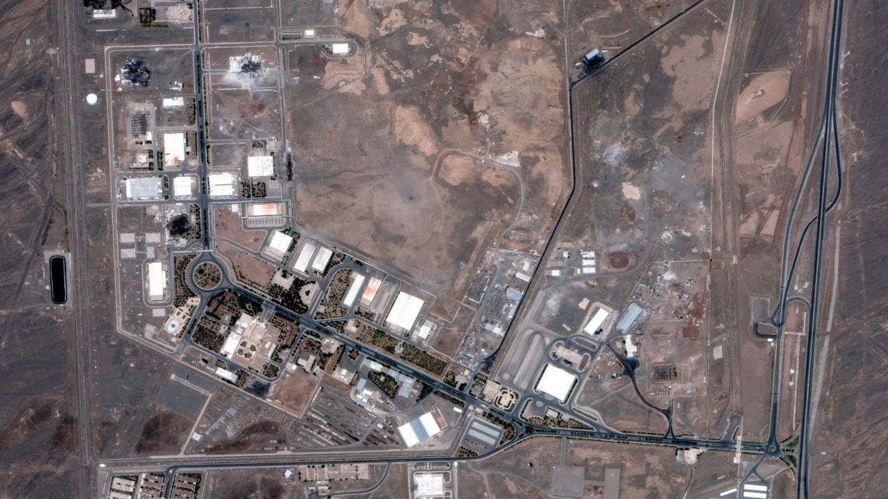 In an image provided by Maxar Technologies, the Natanz nuclear enrichment site in central Iran on June 22, 2025 after American airstrikes. Iran said on Nov. 20 that it was withdrawing from an agreement to allow a resumption of international inspections of its nuclear sites. (Satellite image ©2025 Maxar Technologies via The New York Times)