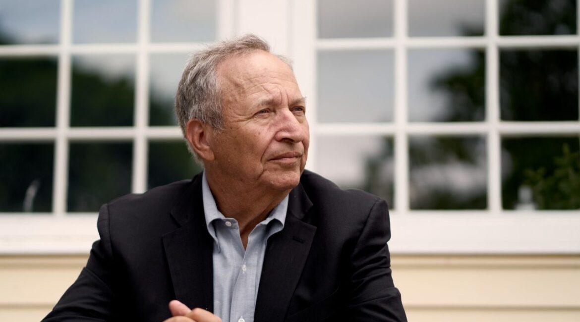 Lawrence Summers at his home in Brookline, Mass., June 22, 2021. The university is reviewing newly released emails between the convicted sex offender Jeffrey Epstein and Lawrence Summers, a former Harvard president, and others at the institution. (David Degner/New York Times)