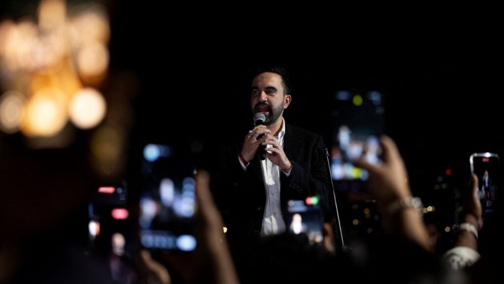 New York City mayor-elect Zohran Mamdani speaks at an event in San Juan, Puerto Rico, November 6, 2025. (Reuters/Ricardo Arduengo)