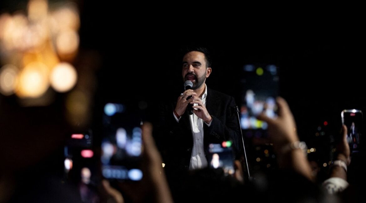 New York City mayor-elect Zohran Mamdani speaks at an event in San Juan, Puerto Rico, November 6, 2025. (Reuters/Ricardo Arduengo)