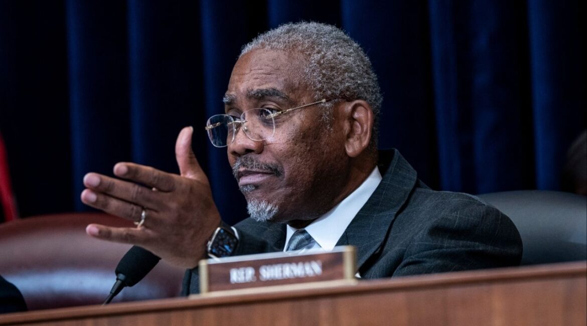 Rep. Gregory Meeks (D-N.Y.), the ranking Democrat on the House Foreign Affairs Committee, on March 19, 2024. Meeks is leading a House Democratic measure that would bar President Donald Trump from continuing his military offensive against drug cartels without express approval from Congress. (Haiyun Jiang/The New York Times)..