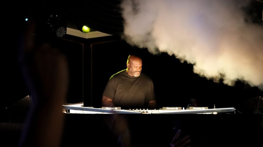 Shaquille O'Neil, known as DJ Diesel, performed at the first night of the grand opening for the PM Lounge in Fresno on Thursday, Nov. 13, 2025. (GV Wire/Eric Martinez)