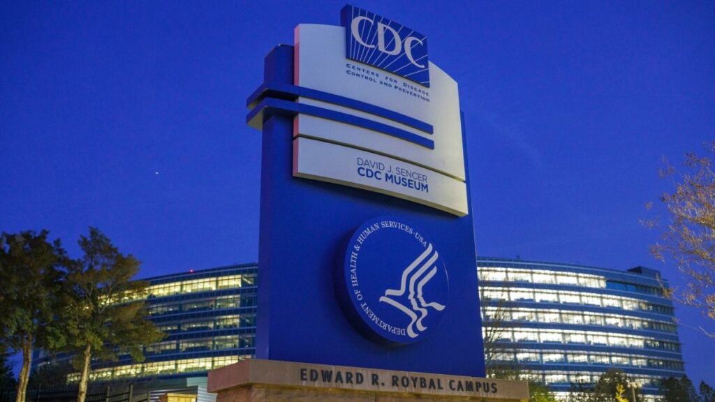 The Centers for Disease Control and Prevention headquarters in Atlanta, on March 28, 2025. A CDC website that previously said that ‘vaccines do not cause autism’ walked back that statement, contradicting the agency’s previous efforts to fight misinformation about a connection between the two. (Melissa Golden/The New York Times)