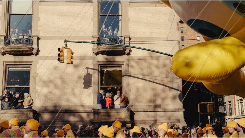 The Macy’s Thanksgiving Day Parade in New York, Nov. 23, 2023. The 99th edition of the New York parade will feature performances from Cynthia Erivo and Busta Rhymes, as well as dozens of floats and balloons. (Amir Hamja/The New York Times)