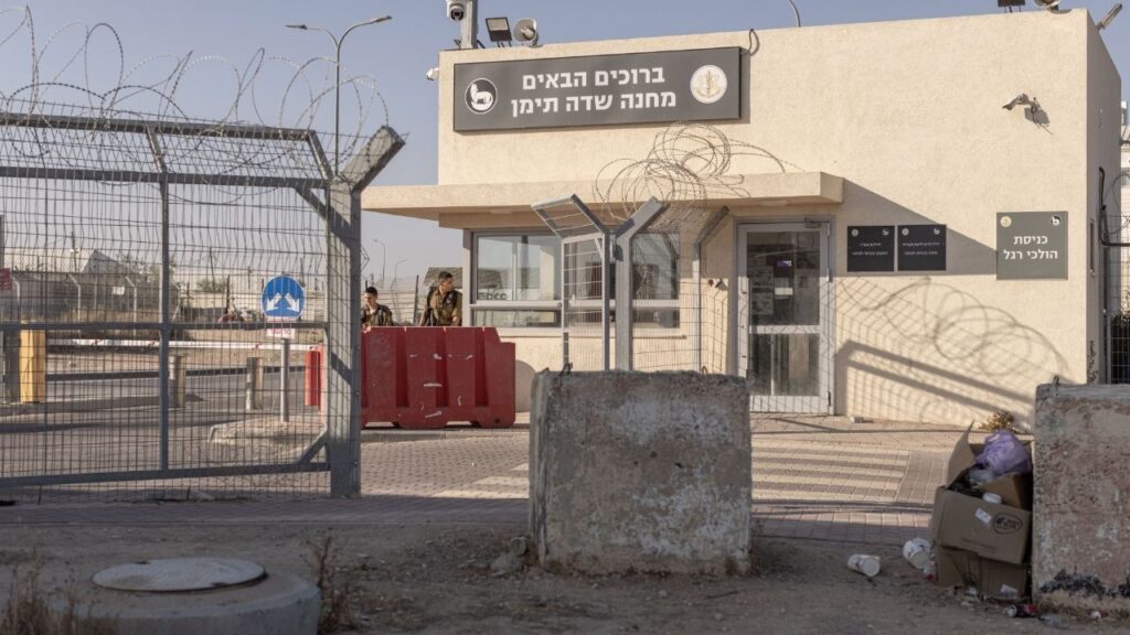 The Sde Teiman base, which has become synonymous with the detention of Gazans, in the Negev desert of Israel, May 31, 2024. Lawyers for a group of Israeli reserve soldiers charged with the grave abuse of a Palestinian detainee called Sunday, Nov. 2, 2025, for the trial to be dismissed, saying the legal process had been sullied. (Avishag Shaar-Yashuv/The New York Times)