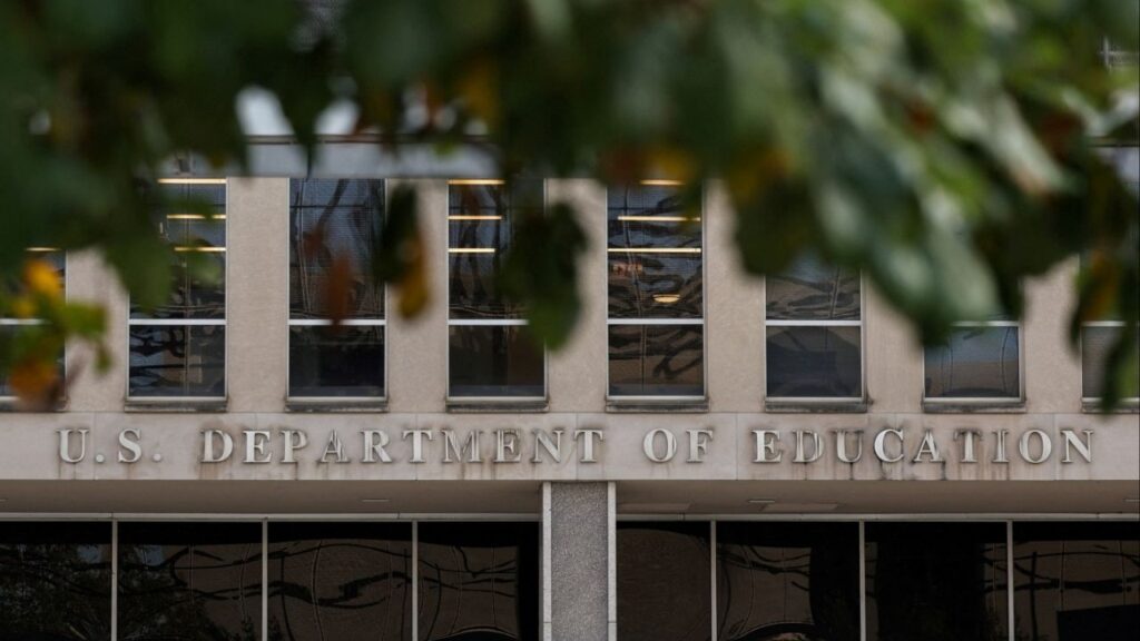 The U.S. Department of Education building, weeks into the continuing U.S. government shutdown, in Washington, D.C., U.S., October 21, 2025. (Reuters/Kylie Cooper)