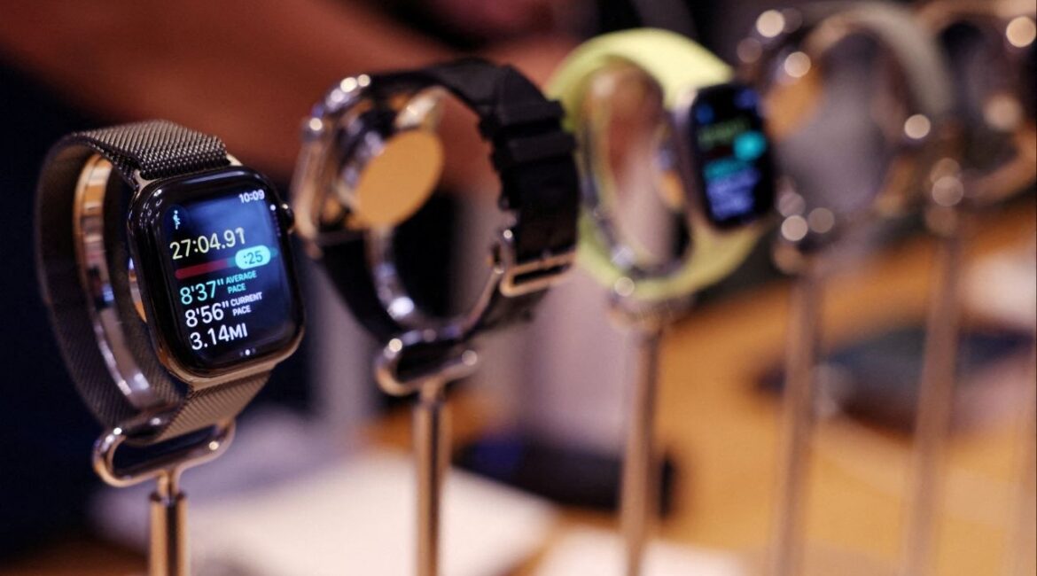 The series 11 Apple watch sits on display at the Apple Store in New York City, U.S., September 19, 2025. (Reuters File)