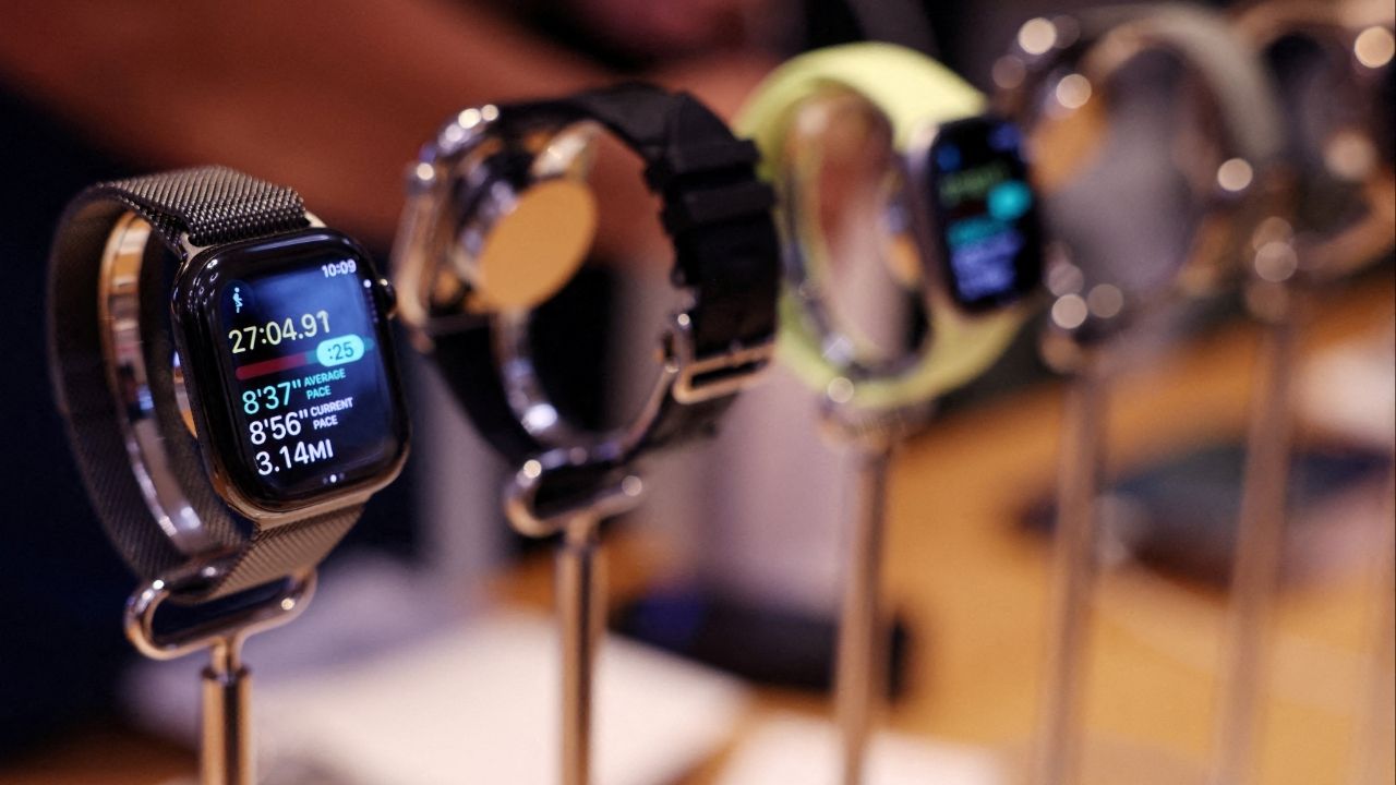 The series 11 Apple watch sits on display at the Apple Store in New York City, U.S., September 19, 2025. (Reuters File)