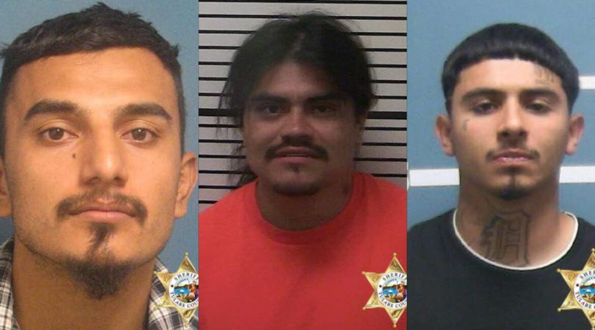Tulare County added Jose Federico Ruiz (left), Christian Luke Garcia (center), and Luis Lomeli to its Top 10 Most Wanted list, wanted for murder, kidnapping/attempted murder, and felony firearm possession, respectively. (Tulare County SO)
