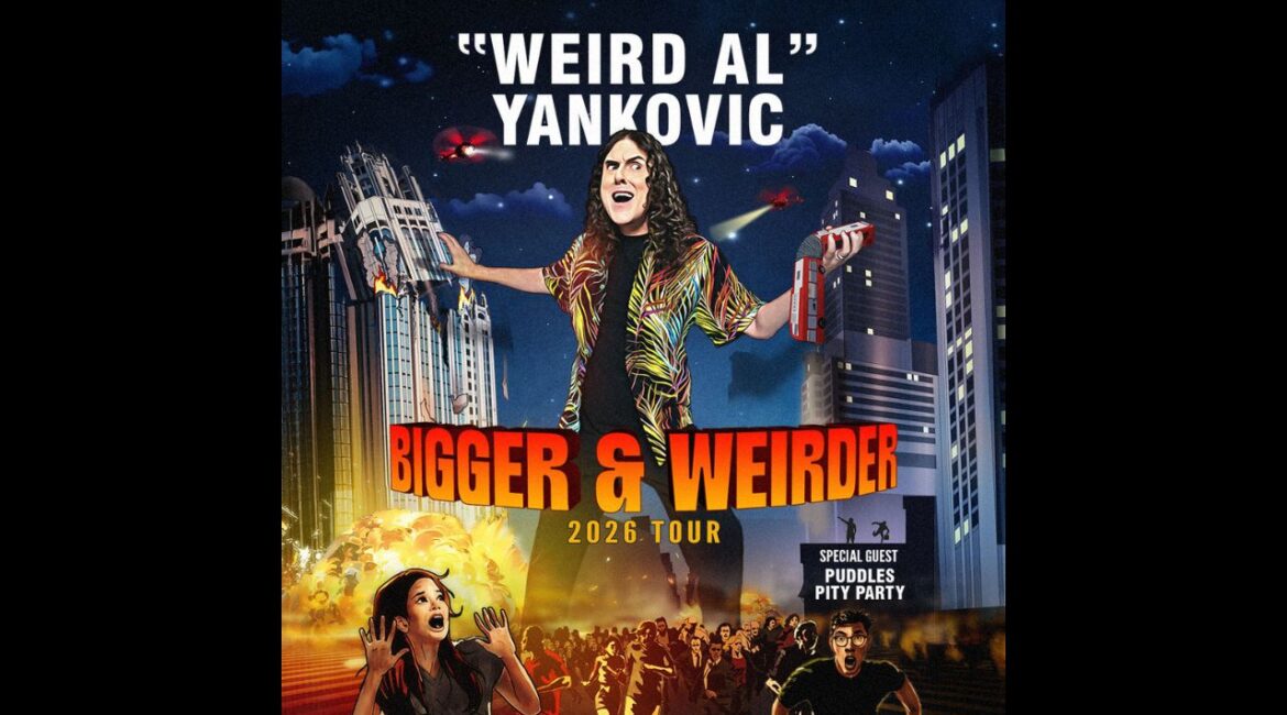 “Weird Al” Yankovic will bring his 'BIGGER & WEIRDER' 2026 Tour to Fresno’s Save Mart Center on Sept. 12, 2026, featuring his iconic parodies, high-energy originals, and an expanded multimedia live show. (Save Mart Center)