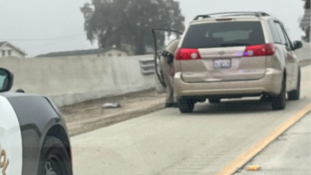 A driver was arrested on suspicion of DUI (drugs) Wednesday, Dec. 18, 2025, after CHP responded to reports of a vehicle traveling up to 100 mph and driving in the center divide on northbound State Route 99 near Avenue 184, leading officers on a pursuit before stopping. (CHP)