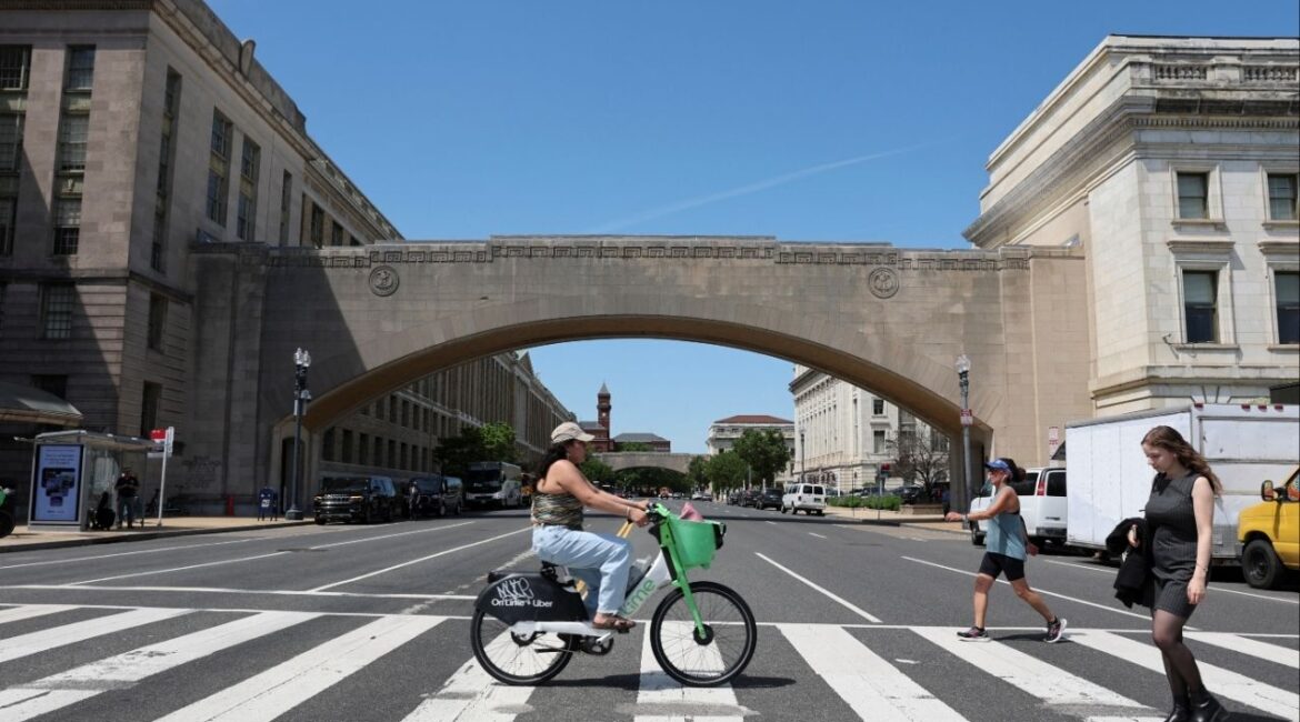 A general view of the U. S. Department of Agriculture headquarters in Washington, D.C., U.S., April 23, 2025. (Reuters/Jonathan Ernst)
