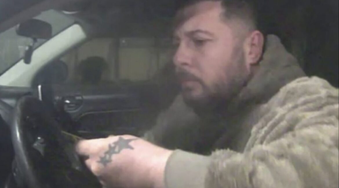 A man was caught on camera placing a skimming device on a Fresno bank ATM, and Valley Crime Stoppers is asking for help identifying him. (Valley Crime Stoppers)