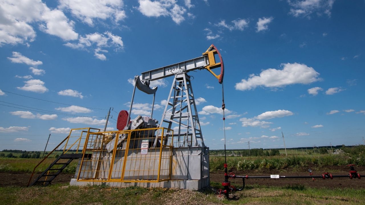 A view shows an oil pump jack outside Almetyevsk, in the Republic of Tatarstan, Russia July 14, 2025. (Reuters File)