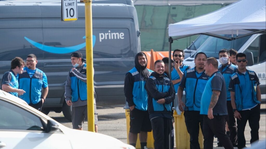 Amazon’s revived holiday feature lets customers send their delivery driver a $5 bonus simply by saying or typing “Thank My Driver.” (Shutterstock)