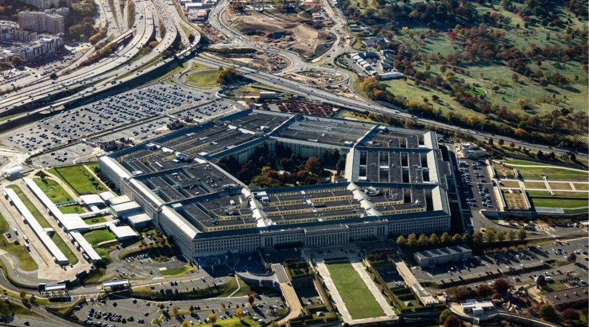 An arial view of the Pentagon in Arlington, Va., Oct. 31, 2025. The US military announced on Wednesday that it had struck a boat earlier in the day that it suspected of ferrying drugs in the eastern Pacific, killing four people. (Kenny Holston/The New York Times)