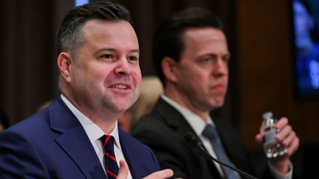 Bill Pulte, nominated to be the director of the Federal Housing Finance Agency, testifies during a Senate Banking, Housing and Urban Affairs Committee confirmation hearing on Capitol Hill in Washington, D.C., U.S., February 27, 2025. (Reuters/Annabelle Gordon)