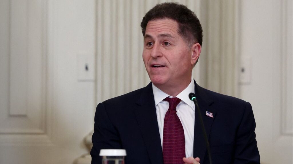 CEO of Dell Technologies Michael Dell participates an Invest America Roundtable in the State Dining room, at the White House, in Washington, U.S., June 9, 2025. (Reuters/Evelyn Hockstein)